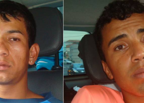 Dois 

jovens de 20 e 22 anos foram presos com carro furtado