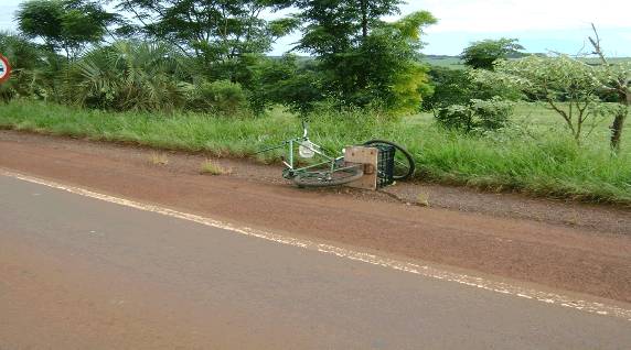O 

condutor da bicicleta teve ferimentos graves