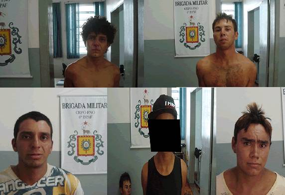 Vândalos enfrentaram os policiais que estavam em número menor