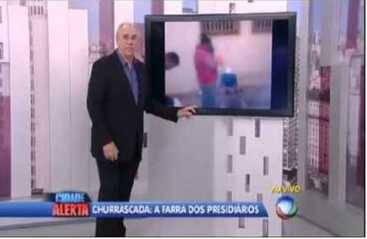 As imagens feitas por celular foram divulgadas pela Rede Record