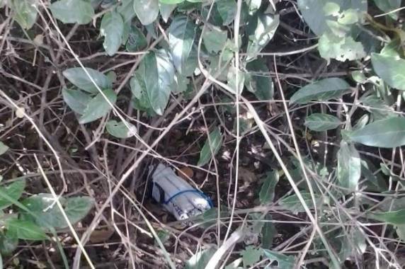 Artefato foi localizado por tripulação de carro-forte na tarde de sexta-feira, depois de o veículo capotar