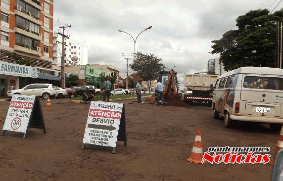Formou engarrafamentos no centro de Três de Maio