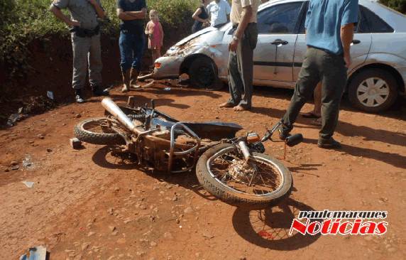 O acidente aconteceu na estrada de chão entre Santo Antônio do Inhacorá e Espírito Santo