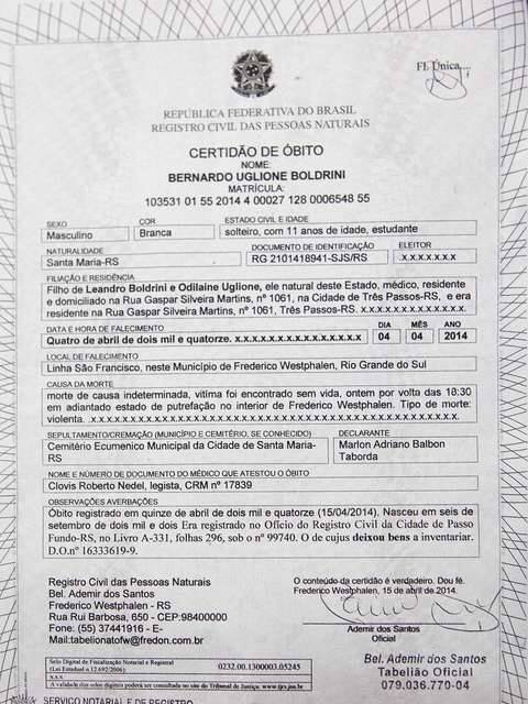 Mas diz que a causa é indefinida