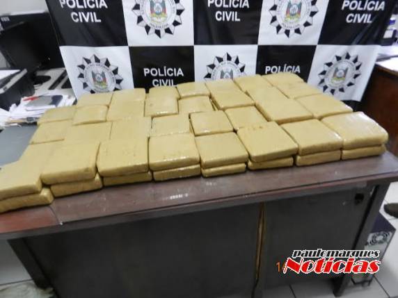 A droga foi 

deixada em uma mato próximo a ERS 342. A ação da polícia se deu por volta das 17h desta quarta-feira (14)