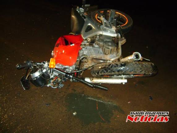O acidente foi registrado na noite desta segunda-feira (16) em Santa Rosa