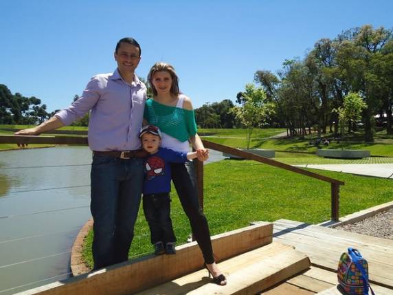 Márcio e Fabiana estão juntos há 16 anos e têm um filho de três