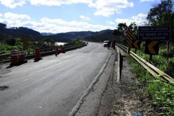 Trecho, a principal ligação entre o Estado e o Centro-Oeste do país, estava interrompido devido à força das águas do Rio Uruguai