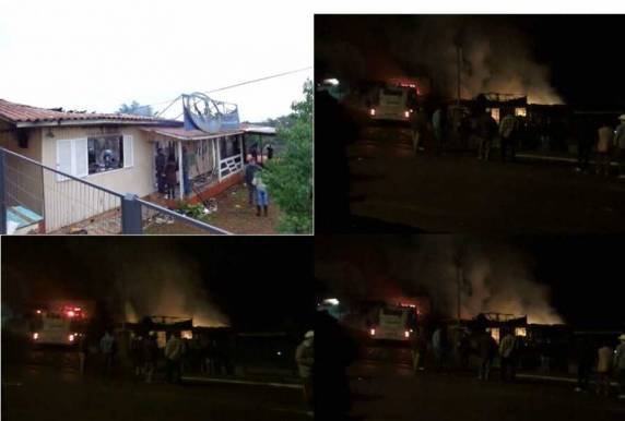Agilidade dos bombeiros de Ijuí fez 

com que incêndio fosse controlado, caso contrário, teria se alastrado para o Clube Harmonia