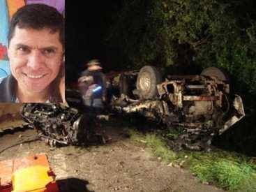 Jeferson José da Rosa dos Reis, de 40 anos, ficou preso às ferragens do caminhão e morreu no local do acidente