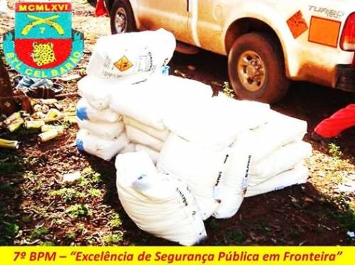 625 kgs de explosivos foram apreendidos