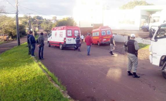 Segundo a Brigada Militar, vítimas foram 

levadas ao HSA sem apresentar ferimentos graves