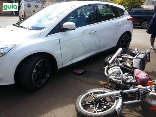 Colisão envolveu motocicleta e um veículo 

Focus