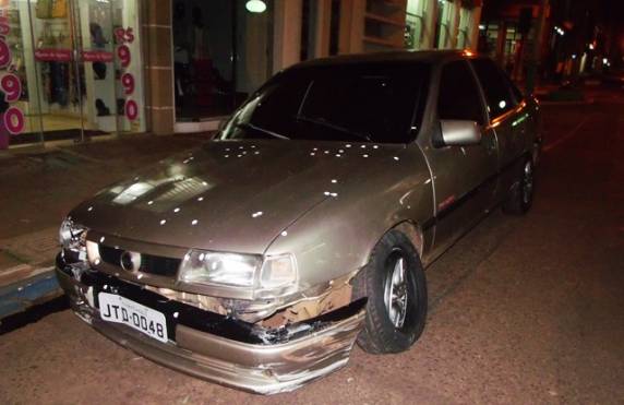 O motorista estava totalmente descontrolado