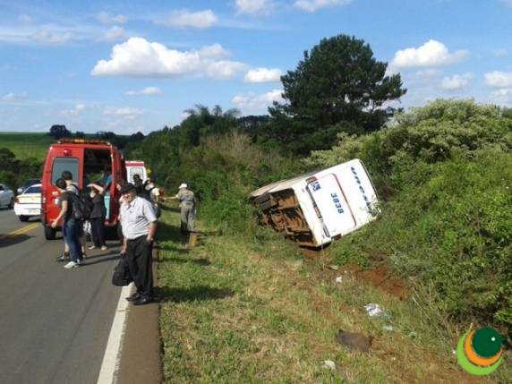 Nenhum passageiro do ônibus ficou ferido