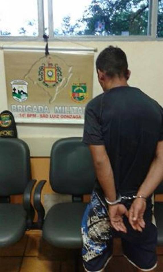 Esse é o terceiro preso pela Brigada Militar no fim de semana