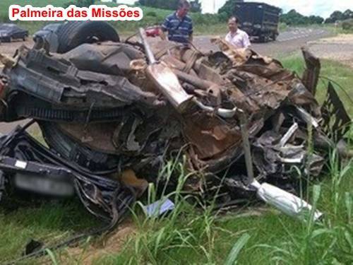 O acidente de trânsito ocorreu em Palmeira das Missões