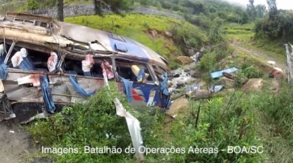 Sete pessoas morreram no local e outras duas no Hospital Regional de São José