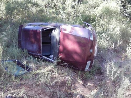 Santana saiu da pista e tombou na Linha Principal