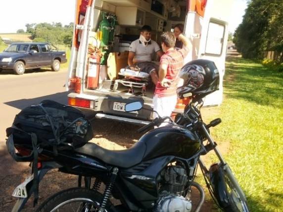 Segundo o piloto da moto o veículo tem 

placas de Três de Maio