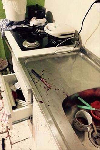 Apartamento foi encontrado 

todo revirado e ensanguentado