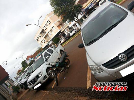 Espaços para motos e automóveis estão marcados no centro de Três de Maio