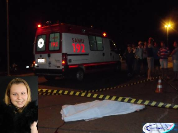Uma mulher morreu após ser atropelada na noite deste sábado
