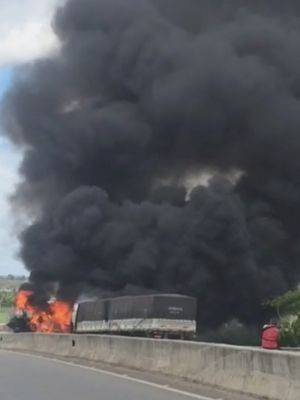 Acidente aconteceu no momento da liberação da via fechada pelo MST