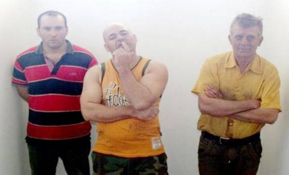 Os três envolvidos ao roubo à agência do Banco do Brasil, dia 6 de agosto de 2013