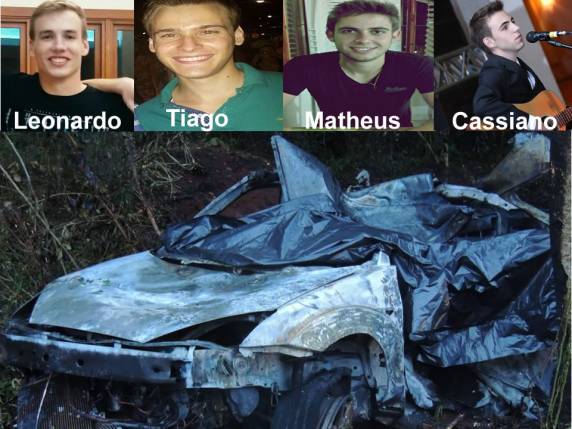 O acidente ocorreu neste sábado (04), o automóvel foi 

consumido pelo fogo