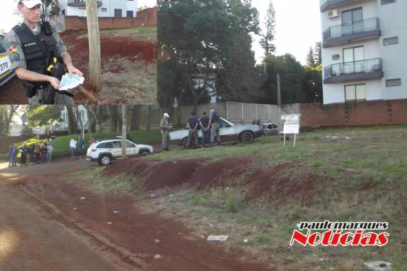 Suspeitos tentaram fugir de abordagem policial