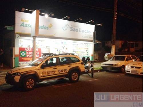 A farmácia São Lucas foi o alvo dos ladrão