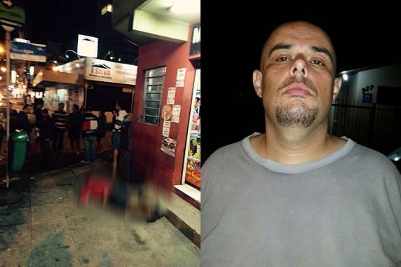 Autor do homicídio foi preso na Rua Peru