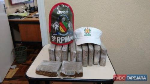 Droga estava em uma mochila no interior do veículo