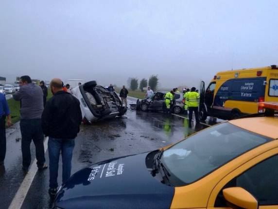 Conforme a PRF, veículos bateram de frente no sentido Sul da rodovia