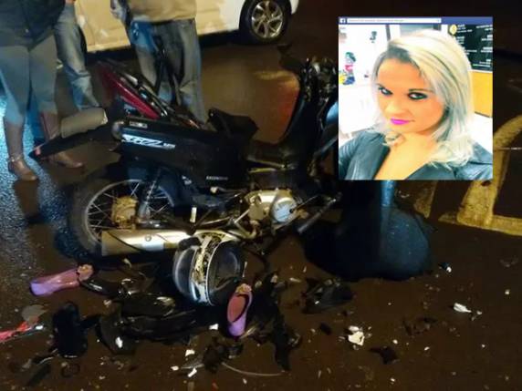 Mulher de 22 anos estava sozinha na 

motocicleta e morreu no local