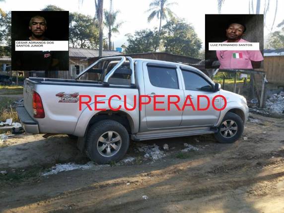 Dois elemento 

foram detidos