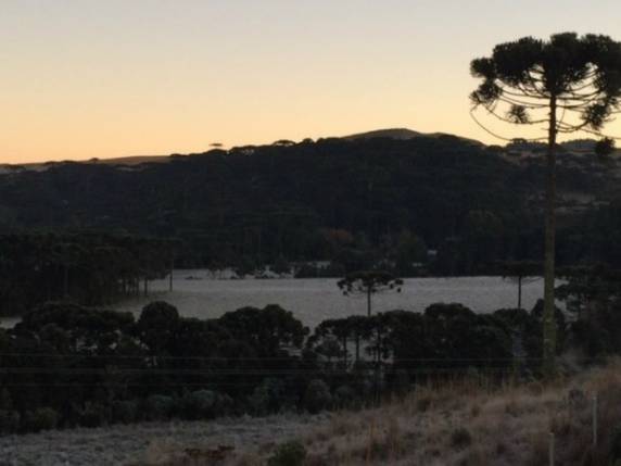 Mínima deste domingo foi de 6,6°C no Morro da Igreja, na Serra