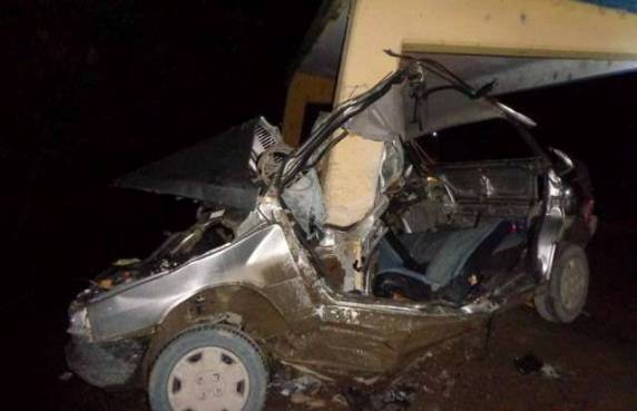 Acidente aconteceu na madrugada 

deste sábado (27) em Taió, na SC-114