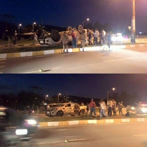 Policiais se deslocavam para atender uma ocorrência de briga generalizada no loteamento Santa Regina