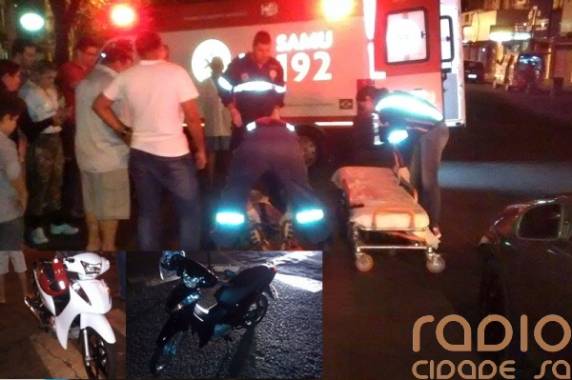 O acidente aconteceu na noite desta quinta-feira