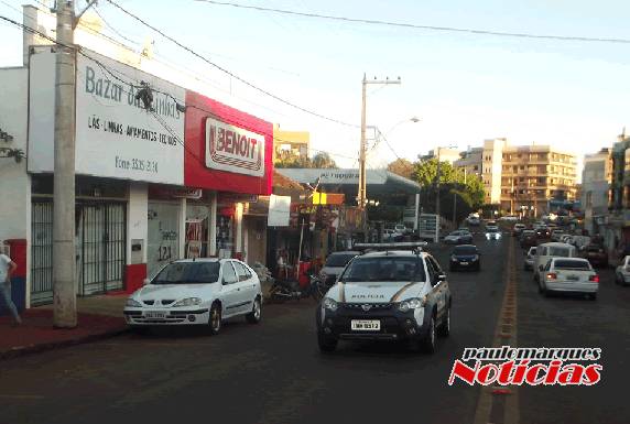 Depois do roubo o elemento que agiu 

sozinho, saiu correndo pela rua Horizontina