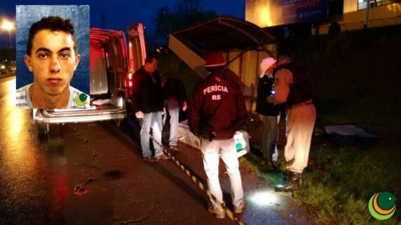 Dionei Guilherme de Azeredo, de 20 anos, morreu no local