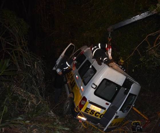Segundo PMRv, veículo saiu da pista em bateu em um barranco na rodovia