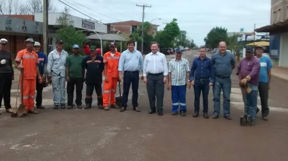 Obras ocorreram na rua Horizontina