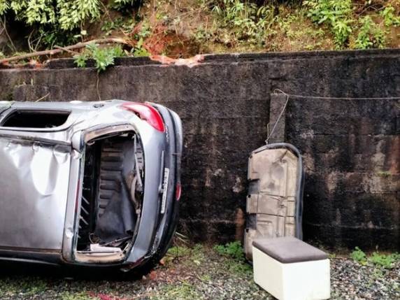Acidente aconteceu na manhã deste sábado (5) em Joinville