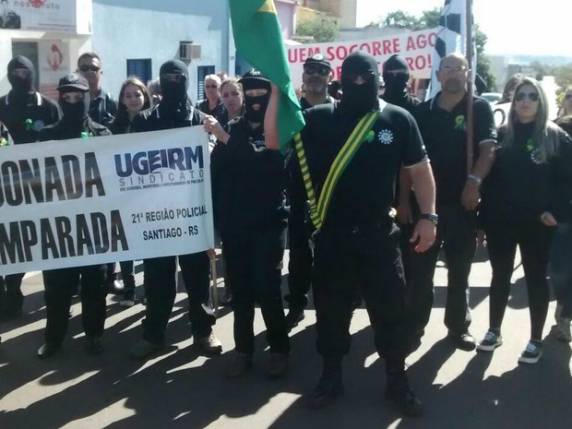 Manifestação ocorreu na cidade de Santiago, na Região Central do estado