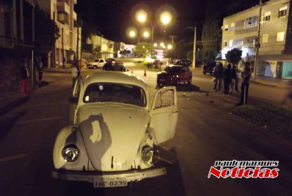 Condutor alega pane nos freios do Fusca