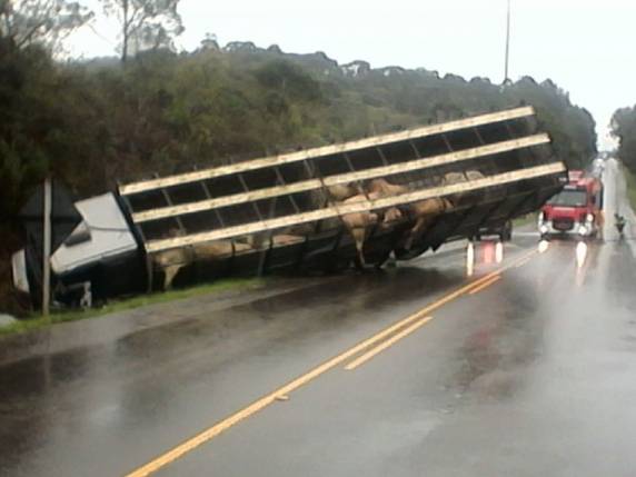Acidente ocorreu na tarde deste domingo (27) em Bocaina do Sul