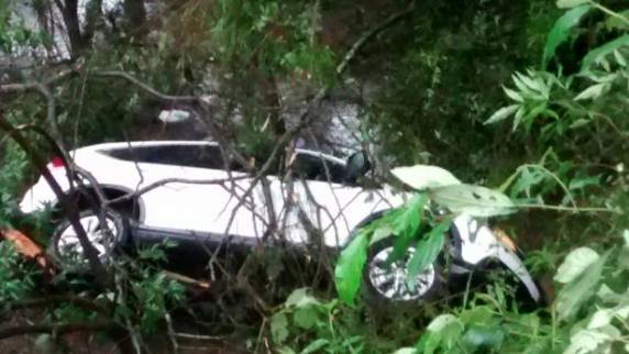 Veículo aquaplanou no km 20 da ERS 122, no Vale do Caí
